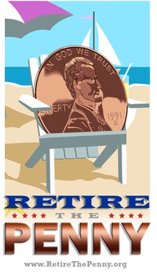 retire the penny beach